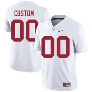 Custom Embroidery Bama Men's White College Football #00 Jerseys 292702-759 - Image 1