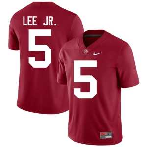 Dijon Lee Jr. Roll Tide College Football #5 University Crimson Men Jerseys 473282-190 - Image 1