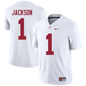 Domani Jackson White Men UA Replica #1 College Football Jerseys 905708-950 - Image 1