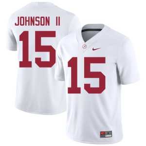 Duke Johnson II College Football Mens #15 Bama White Stitched Jersey 935117-228 - Image 1