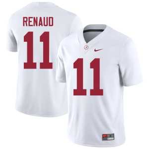 Jordan Renaud High School College Football White #11 Bama Men Jerseys 836760-617 - Image 1