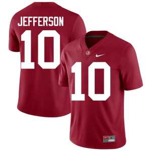 Justin Jefferson College Football Crimson Alumni Bama Men's #10 Jersey 977360-868 - Image 1