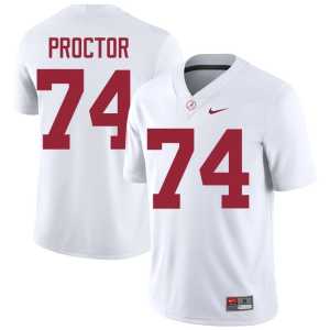 Kadyn Proctor College Football #74 White Bama Men Replica Jersey 223755-617 - Image 1