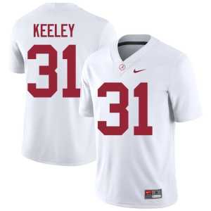 Keon Keeley College Football Crimson Tide Men #31 White NCAA Jerseys 565004-802 - Image 1