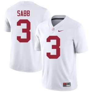 Keon Sabb White Mens Stitched Bama #3 College Football Jersey 189837-324 - Image 1