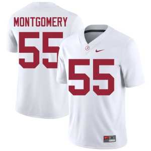 Roq Montgomery College Football White Bama Men #55 Replica Jerseys 632516-933 - Image 1