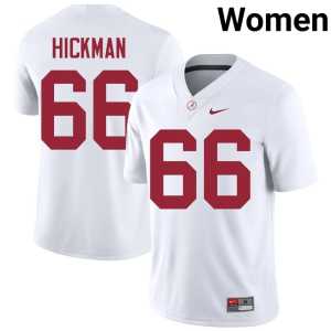 Baker Hickman #66 Womens College Football White UA Crimson Tide Player Jerseys 383040-506 - Image 1