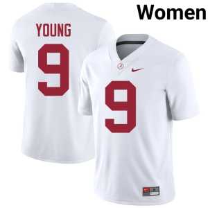 Bryce Young Women's #9 College Football White Limited Alabama Jerseys 984998-957 - Image 1