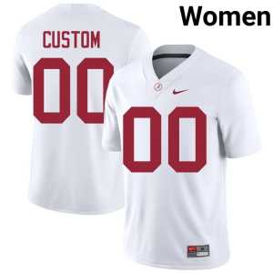 Custom Limited #00 University of Alabama White Womens College Football Jerseys 638138-535 - Image 1