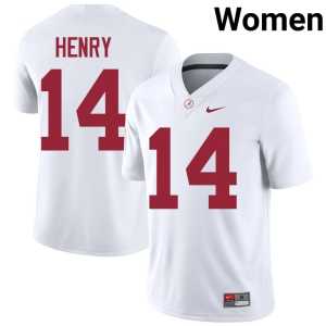 Fatutoa Henry Replica College Football Alabama Womens White #14 Jerseys 977261-381 - Image 1