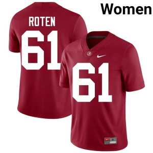 Graham Roten Crimson College Football Crimson Tide Women's 2026 #61 Jersey 327761-350 - Image 1