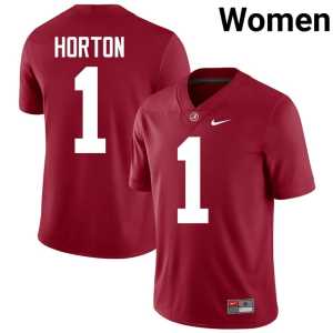 Isaiah Horton Alumni Roll Tide College Football Crimson #1 Women's Jersey 701092-549 - Image 1