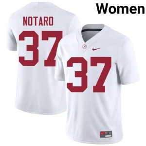 Peter Notaro College Football Limited #37 Womens White UA Crimson Tide Jerseys 459037-441 - Image 1
