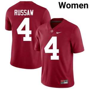 Qua Russaw Game Crimson #4 College Football Womens Bama Jerseys 511195-398 - Image 1