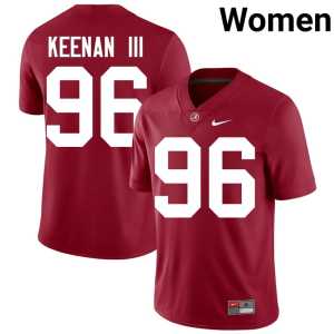Tim Keenan III #96 2026 Crimson Womens Bama College Football Jerseys 933457-106 - Image 1