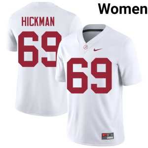 Baker Hickman Alumni Roll Tide Women College Football #69 White Jerseys 895459-315 - Image 1