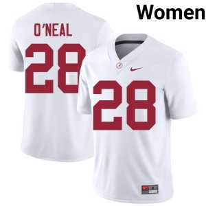 Carmelo O'Neal White Bama College Football 2026-27 Women's #28 Jersey 677860-988 - Image 1