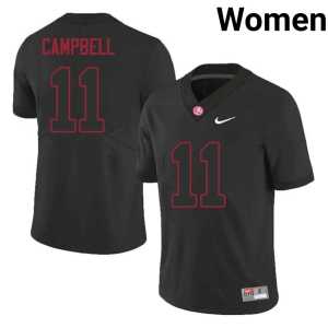 Jihaad Campbell Black College Football University #11 Women's Bama Jersey 323185-126 - Image 1