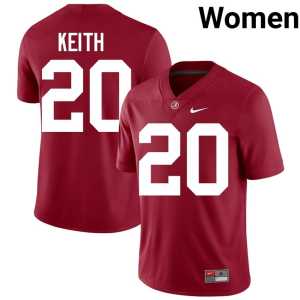 Khalifa Keith Player Women's UA College Football #20 Crimson Jersey 200186-911 - Image 1