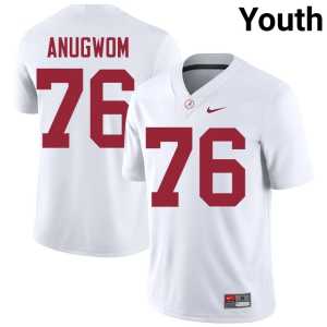 Arkel Anugwom Alumni UA Youth White College Football #76 Jersey 868390-149 - Image 1