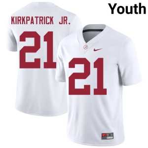 Dre Kirkpatrick Jr. White #21 College Football 2026-27 Youth Alabama Jerseys 255019-864 - Image 1