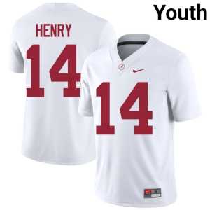 Fatutoa Henry Bama Youth White University #14 College Football Jerseys 251968-785 - Image 1