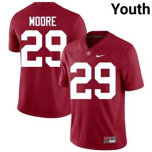 Fredrick Moore College Football Crimson #29 Go Bama Youth Game Jerseys 361092-377 - Image 1