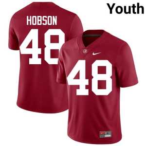 Jayden Hobson College Football NCAA Bama Crimson #48 Youth Jerseys 653204-139 - Image 1