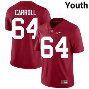 Michael Carroll Player Bama Youth #64 College Football Crimson Jerseys 842736-191 - Image 1