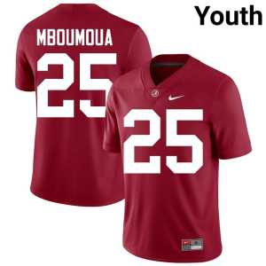 Steve Bolo Mboumoua 2026-27 Crimson University of Alabama College Football #25 Youth Jersey 836116-681 - Image 1