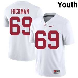 Baker Hickman The Tide Youth Alumni #69 College Football White Jerseys 781086-990 - Image 1